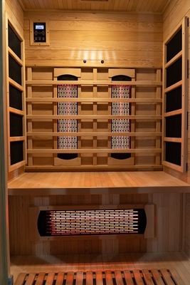 EMF bajo de la sauna infrarroja interior de madera de la persona 1750W 2