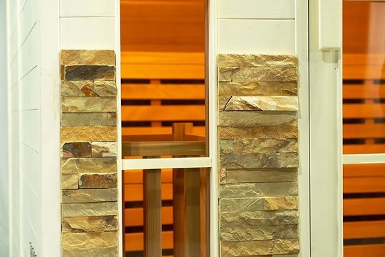 Cicuta magnífica al aire libre Cedar Wood 5 - 6 personas cuecen sauna al vapor con el tejado
