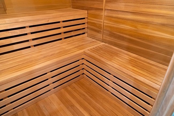 Cicuta magnífica al aire libre Cedar Wood 5 - 6 personas cuecen sauna al vapor con el tejado