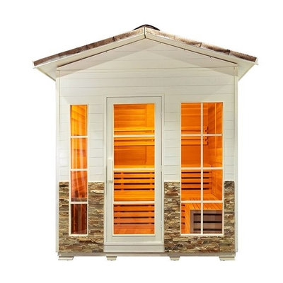 Cicuta magnífica al aire libre Cedar Wood 5 - 6 personas cuecen sauna al vapor con el tejado