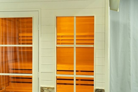 Cicuta magnífica al aire libre Cedar Wood 5 - 6 personas cuecen sauna al vapor con el tejado
