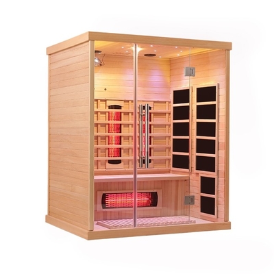 comodidad infrarroja lejana y seguridad de cristal moderadas transparentes de la sauna de 100-178kg Smatmak
