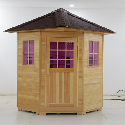 Cicuta canadiense/sauna infrarroja roja 100 del EMF de Cedar Material Low - capacidad 178kg