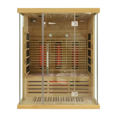 El panel de lujo Heater Full Spectrum Infrared Sauna del carbono del EMF para el hogar comercial de 3 personas