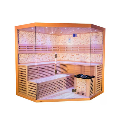 Sala de sauna de vapor moderna con generador de ozono 2 años de garantía