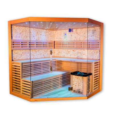Sala de sauna de vapor moderna con generador de ozono 2 años de garantía