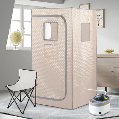 1 persona Sauna portátil para el hogar Sauna de cuerpo completo Portátil de pie Sauna húmeda interior