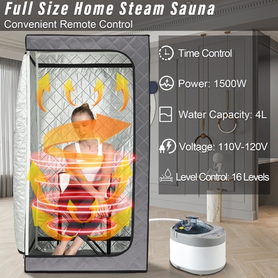 Sauna de vapor portátil de 110 - 120V AC 60Hz con diseño de ventanas transparentes