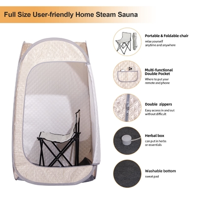 Sauna para una sola persona Sauna de vapor húmeda portátil para relajarse