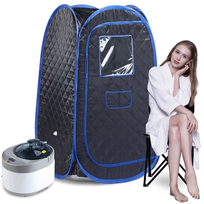 Tejido impermeable Sauna para una persona Tienda Sauna de vapor portátil con 1500W de potencia