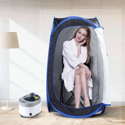 Tejido impermeable Sauna para una persona Tienda Sauna de vapor portátil con 1500W de potencia