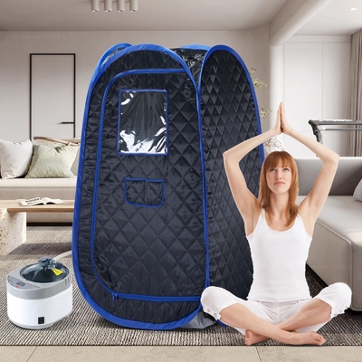 Tejido impermeable Sauna para una persona Tienda Sauna de vapor portátil con 1500W de potencia