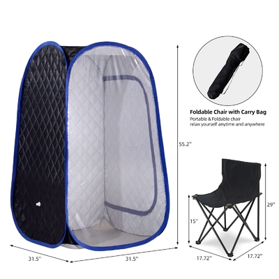 Sauna de vapor portátil plegable con regulación de tiempo