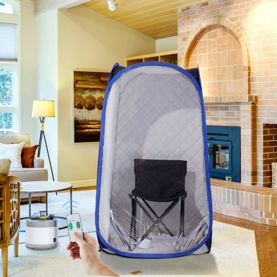 Sauna de vapor portátil plegable de tamaño completo para una persona