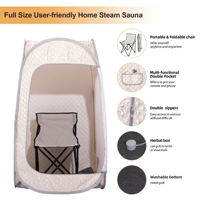 Casa Sauna Plegable de pie Portable Sauna de cuerpo completo Tienda de sauna personal