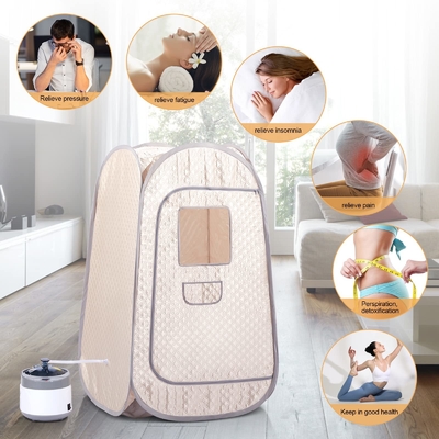 Casa Sauna Plegable de pie Portable Sauna de cuerpo completo Tienda de sauna personal