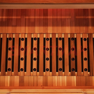 Sala de sauna de madera para dos personas