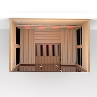 Controlador digital Sala de sauna de hemlock Sala de sauna de infrarrojos lejanos 4 personas