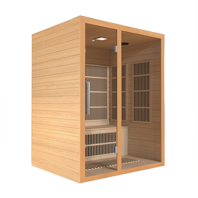 Smartmak 2100W 3 personas Sauna de infrarrojos lejanos Sala de sauna de infrarrojos en casa Sauna para spa
