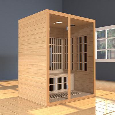 Smartmak 2100W 3 personas Sauna de infrarrojos lejanos Sala de sauna de infrarrojos en casa Sauna para spa