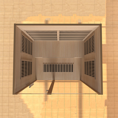 Smartmak 2100W 3 personas Sauna de infrarrojos lejanos Sala de sauna de infrarrojos en casa Sauna para spa