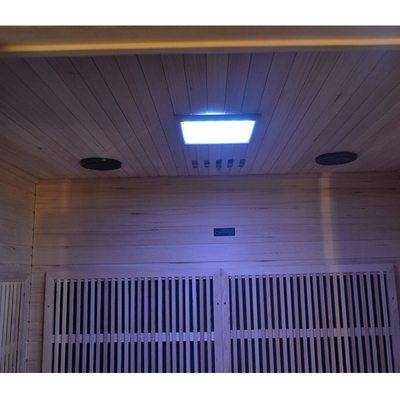 Sauna de madera seca moderna de lujo Sauna de infrarrojo lejano para el hogar 2700W