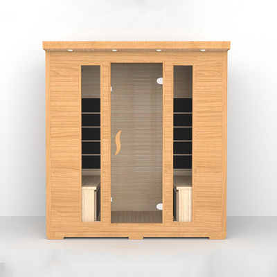 Red Cedar Sauna de infrarrojos para 4 personas Sala de sauna de infrarrojos lejanos