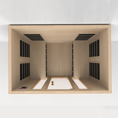 Red Cedar Sauna de infrarrojos para 4 personas Sala de sauna de infrarrojos lejanos