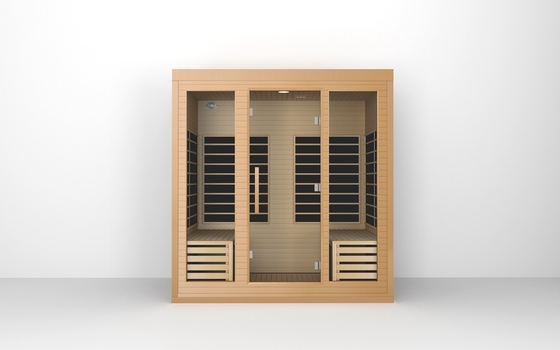 ODM OEM Madera sólida Sala de sauna de infrarrojos lejanos grande para 4 personas