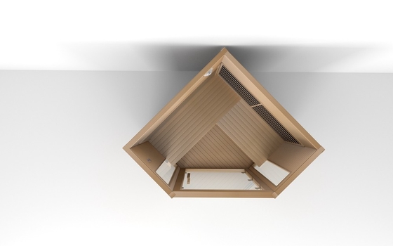 Sauna infrarroja de lujo tradicional para 3 personas Sauna infrarroja de cedro rojo