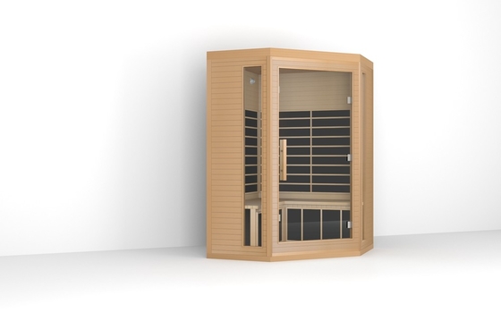 Sauna infrarroja de lujo tradicional para 3 personas Sauna infrarroja de cedro rojo