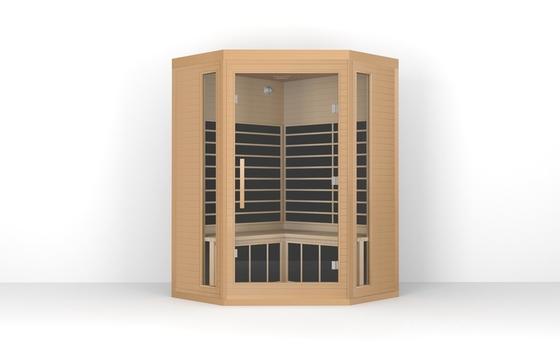 Sauna infrarroja de lujo tradicional para 3 personas Sauna infrarroja de cedro rojo