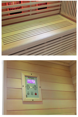 Calentador de fibra de carbono Hemlock Sauna de infrarrojos lejanos Sala de sauna para 2 personas