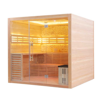 Sala de sauna de vapor seca interior Sauna de desintoxicación de cuerpo completo Cabina de sauna con estufa caliente