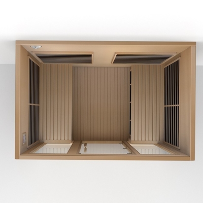 ODM OEM Madera sólida Sala de sauna de infrarrojos lejanos grande para 4 personas