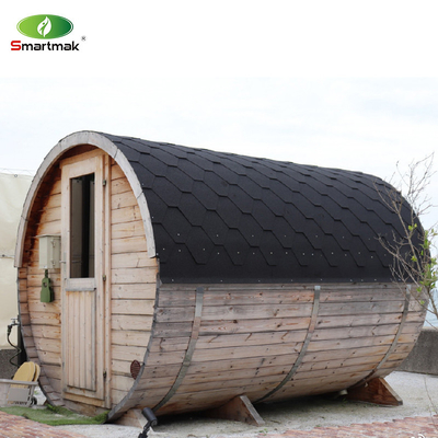 Sauna en barril de madera de cedro / hemlock para 6 personas