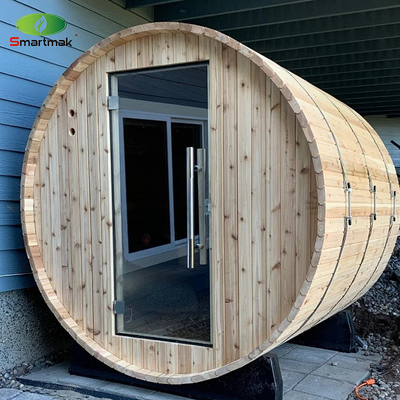 5 personas Sauna al aire libre Sauna de leña de madera con porche
