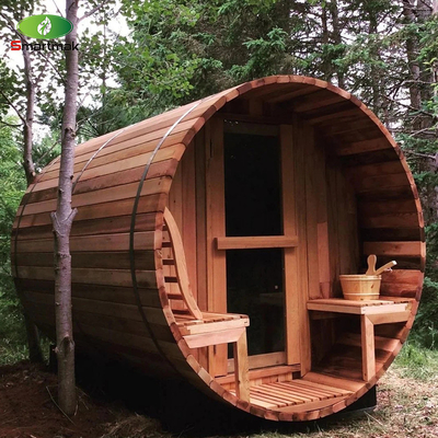 Spa de vapor seco de madera a fuego en exteriores barril impermeable Sauna Sala de jardín Uso