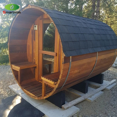 Spa de vapor seco de madera a fuego en exteriores barril impermeable Sauna Sala de jardín Uso