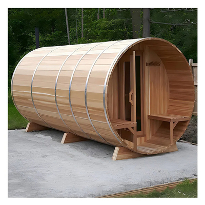 Saunas de vapor con estufas de madera de cedro