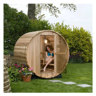 Saunas de vapor con estufas de madera de cedro
