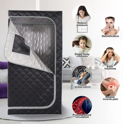 Conjunto de sauna de vapor para el hogar de cuerpo completo, 4L Steamero Sauna de vapor plegable portátil grande 1-2 personas