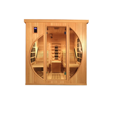 Sauna de infrarrojos lejanos portátil para 2-3 personas con calentador de carbono de espectro completo controlado digitalmente