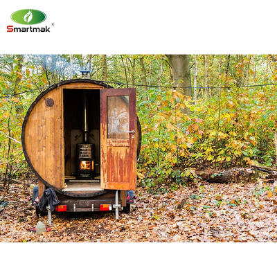 4.5KW control interno estufa calefacción barril de madera sauna hecha de cedro rojo canadiense