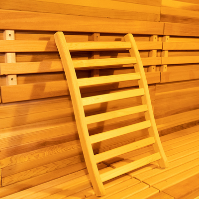 Panel de control de pantalla táctil 6KW estufa calefacción Hemlock / Sauna de vapor de cedro rojo con luz LED