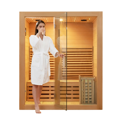 Sauna de la cicuta de las saunas canadienses del ozono y sitio de vapor al aire libre para el centro del BALNEARIO