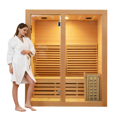 Sauna de la cicuta de las saunas canadienses del ozono y sitio de vapor al aire libre para el centro del BALNEARIO
