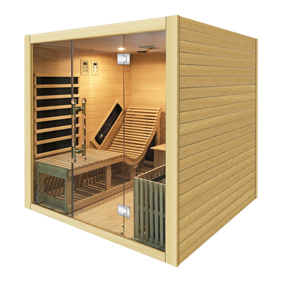 Persona de madera canadiense de la sauna 4 del infrarrojo de Physiotherm del carbono
