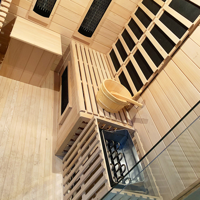 Persona de madera canadiense de la sauna 4 del infrarrojo de Physiotherm del carbono