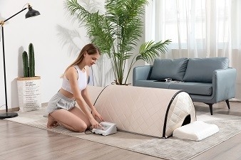3 sauna infrarroja baja de calefacción de la bóveda del abeto de la atención sanitaria 1300W de la bóveda de la sauna del EMF de la zona